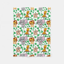 Oerwoud Dieren Cute Safari Wilde Cartoon Pattern