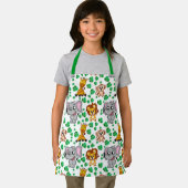 Oerwoud Dieren Cute Safari Wilde Cartoon Pattern Schort (Insitu)