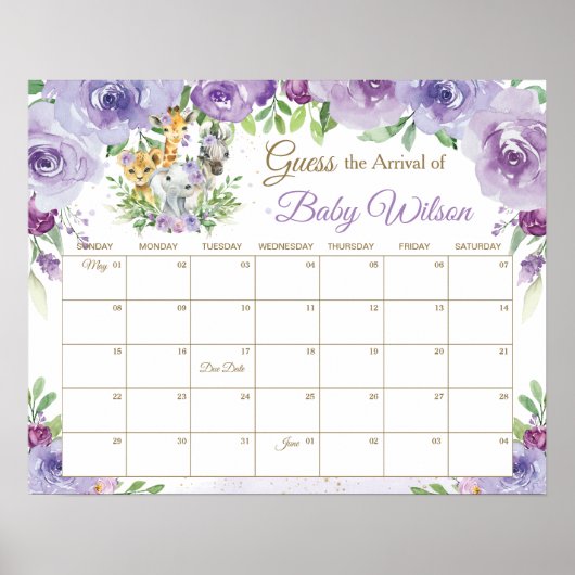 Oerwoud dieren denken dat de vervaldatum van de ba poster (Voorkant)