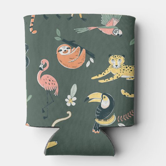 Oerwoud Dieren Flora Fauna Blikjeskoeler (Achterkant)