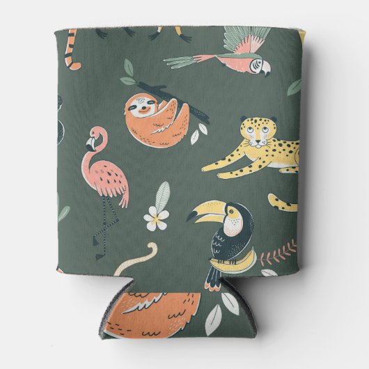 Oerwoud Dieren  Flora Fauna Blikjeskoeler (Voorkant)