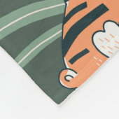 Oerwoud Dieren  Flora Fauna Fleece Deken (Hoek)