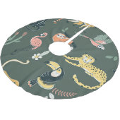 Oerwoud Dieren  Flora Fauna Kerstboom Rok (Gekanteld)