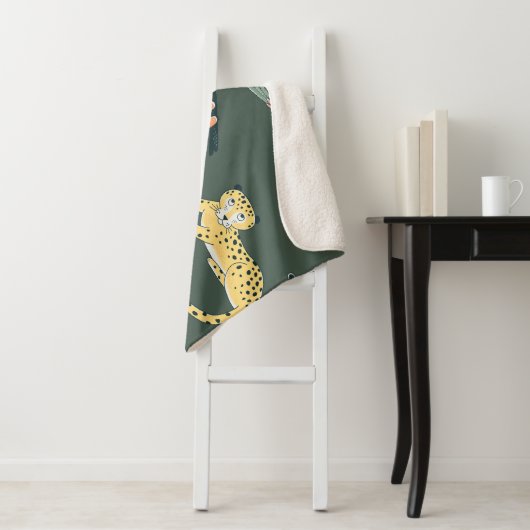 Oerwoud Dieren Flora Fauna Sherpa Deken (In situ)