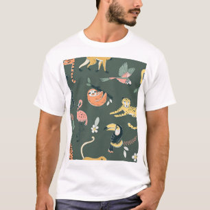 Oerwoud Dieren  Flora Fauna T-shirt