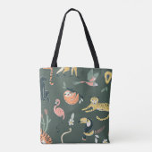 Oerwoud Dieren  Flora Fauna Tote Bag (Achterkant)