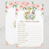 Oerwoud dieren Floral wil graag Baby (Voorkant / Achterkant)