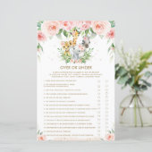 Oerwoud dieren Florenz Baby boven of onder het wil (Staand voorkant)