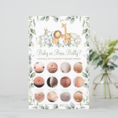 Oerwoud Dieren Fun Shower Baby of Beer Belly Game (Staand voorkant)