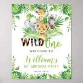 Oerwoud Dieren Greenerd Wild Op een dag Welkom Poster (Voorkant)