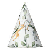 Oerwoud Dieren Greenere 2e verjaardag Jongen Girl Feesthoedjes (Achterkant)