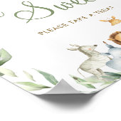 Oerwoud Dieren Greenery Babies zijn een zoete Trea Poster (Hoek)