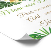 Oerwoud Dieren Greenery Baby shower Mam-osa Bar Poster (Hoek)
