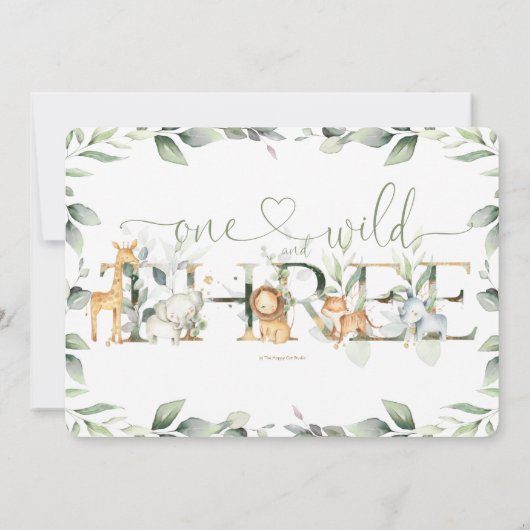 Oerwoud Dieren Greenery Gezamenlijk 1e en 3e verja Kaart (Achterkant)