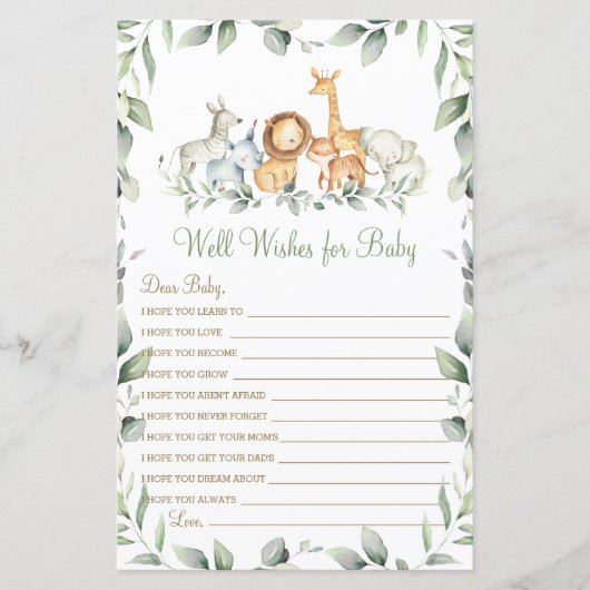 Oerwoud Dieren Greenery wil graag Baby spelen (Voorkant)