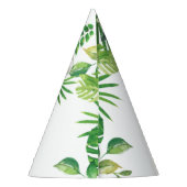 Oerwoud Dieren Greenery Wilde 1 1e verjaardag Feesthoedjes (Achterkant)