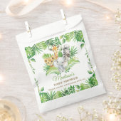 Oerwoud Dieren Groen Baby shower Verjaardag Bedankzakje (Geknipt)