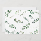 Oerwoud Dieren Groen Doop Doop Foto Kaart (Achterkant)