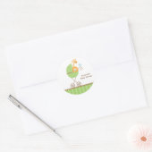 Oerwoud Dieren in Groene Wandelwagen Stickers (Envelop)