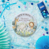 Oerwoud Dieren Jongens Baby shower 7" Bord (Feest)