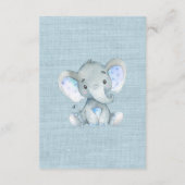 Oerwoud Dieren Jongens Baby shower Boek voor Baby Informatiekaartje (Achterkant)