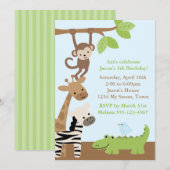 Oerwoud dieren kaart (Voorkant / Achterkant)