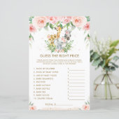 Oerwoud dieren kiezen voor het juiste prijsspel (Staand voorkant)