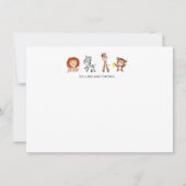 Oerwoud Dieren Kinder briefkaarten (Voorkant)