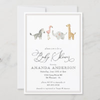 Oerwoud Dieren klagen geneutraal Baby shower