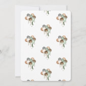 Oerwoud Dieren Luchtballonnen 1e verjaardag Kaart (Achterkant)