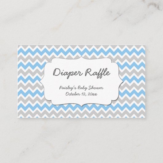 Oerwoud Dieren Luier Raffle Tickets spel Informatiekaartje (Achterkant)