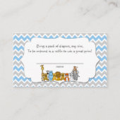 Oerwoud Dieren Luier Raffle Tickets spel Informatiekaartje (Voorkant)