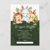 Oerwoud Dieren Luierspoelbehuizing Kaart (Voorkant)