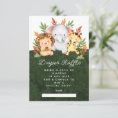 Oerwoud Dieren Luierspoelbehuizing Kaart (Staand voorkant)