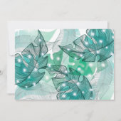 Oerwoud Dieren Meisje Verjaardag Foto Bedankkaart (Achterkant)