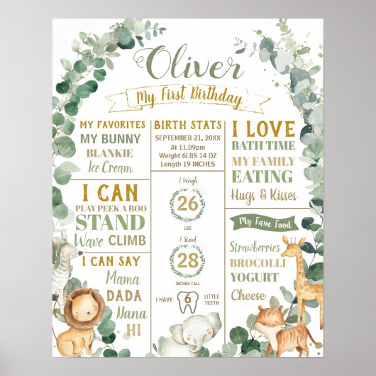 Oerwoud Dieren Mijlstaartsterren Poster (Voorkant)