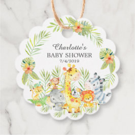 Oerwoud Dieren Neutraal Baby shower Favor CadeauLa Bedankjes Labels