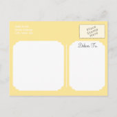 Oerwoud Dieren op Bruine Giraffe Dierenprint Uitnodiging Briefkaart (Achterkant)