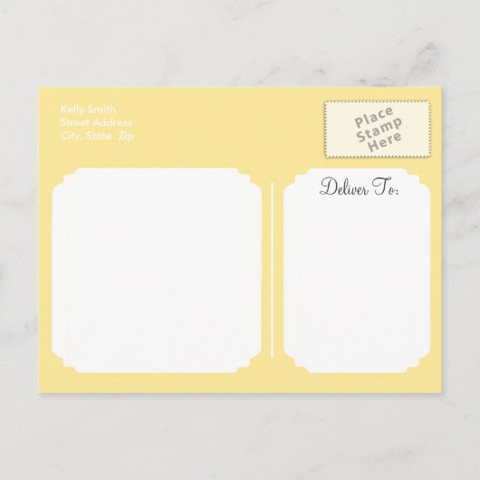 Oerwoud Dieren op Bruine Giraffe Dierenprint Uitnodiging Briefkaart (Achterkant)