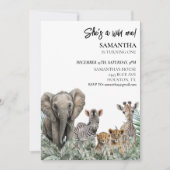 Oerwoud dieren op een dag na Safari Kaart (Voorkant)