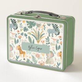 Oerwoud Dieren Pastels Terug naar School Custom Ki