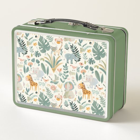 Oerwoud Dieren Pastels Terug naar School Custom Ki (Achterkant)