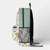 Oerwoud Dieren Pastels Terug naar School Custom Ki Bedrukte Rugzak (Rechts)