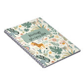 Oerwoud Dieren Pastels Terug naar School Custom Ki Notitieboek (Rechterzijde)