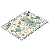 Oerwoud Dieren Pastels Terug naar School Custom Ki Notitieboek (Linkerzijde)