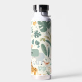 Oerwoud Dieren Pastels Terug naar School Custom Ki Waterfles (Links)