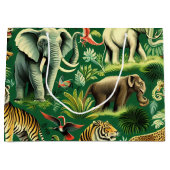  Oerwoud Dieren Patroon Groot Cadeauzakje (Voorkant)