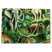  Oerwoud Dieren Patroon Groot Cadeauzakje (Achterkant)