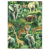 Oerwoud Dieren Patroon Klembord (Achterkant)