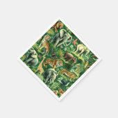 Oerwoud Dieren Patroon Servet (Hoek)